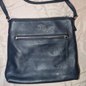 Kate Sade navy blue leather envelope crossbody